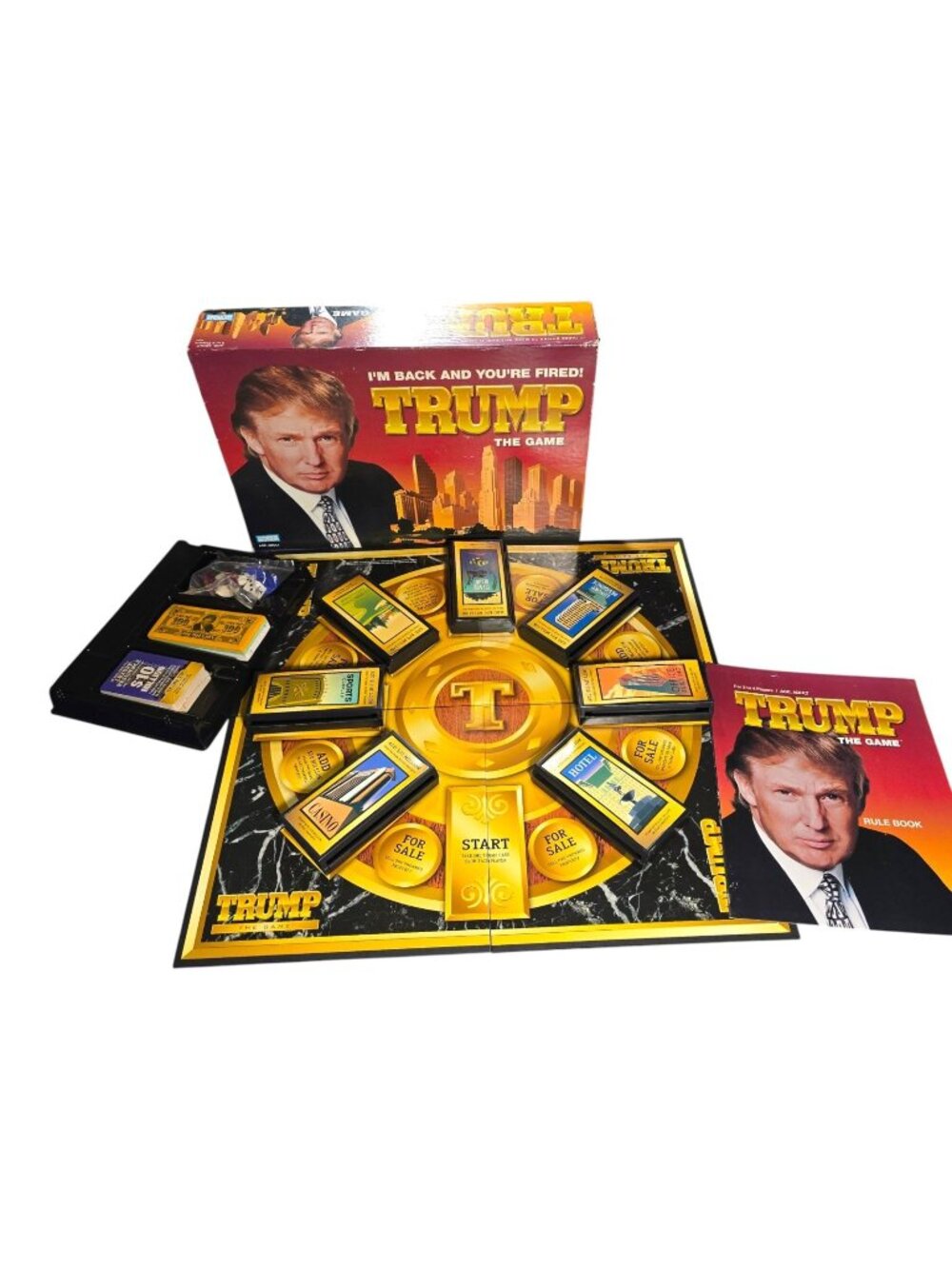 TRUMP The Game 2004 Parker Brothers Donald Trump Board "Im Back  And Your Fired"